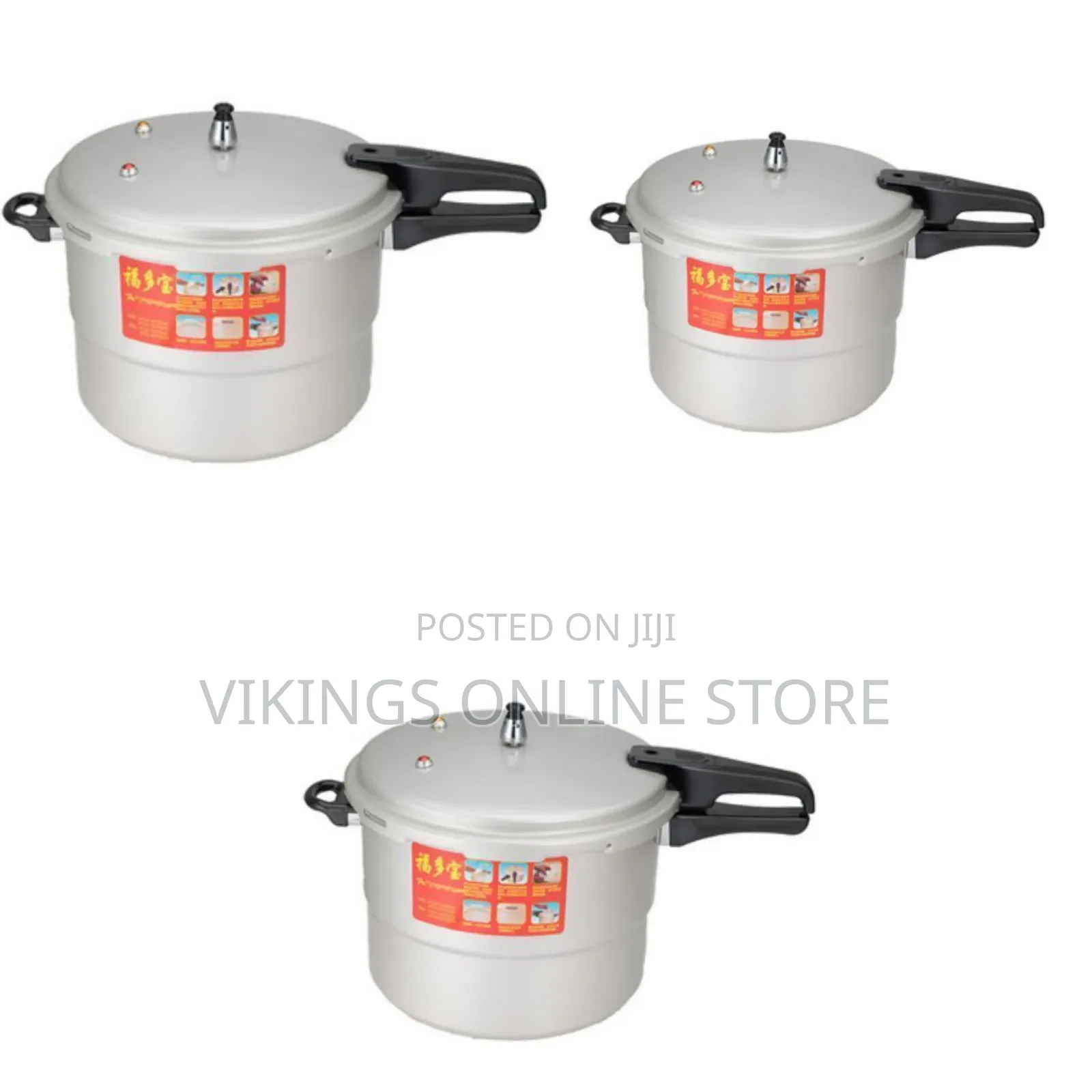 28cm 11l Aluminum Pressure Cooker With Steamer - Silver