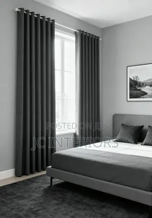 3pcs Plain Curtains ( 2curtains, 1 Net/Sheer), 1.5x3meters Each