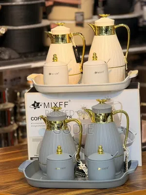 Mixff 7-Piece Coffee and Tea Vacuum Flask Sets