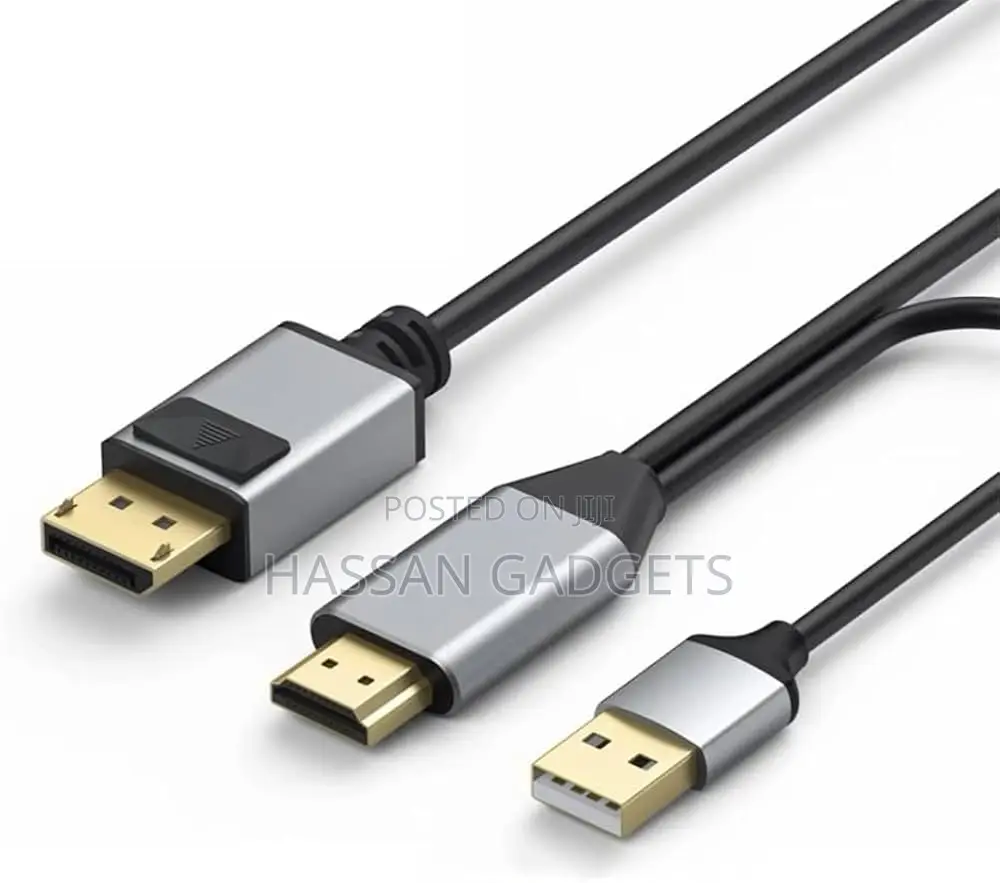 Hdmi to Displayport Cable With Usb Power 30hrz Hdmi to Dp Converter