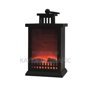 Led Fireplace Lantern - Realistic Flame Effect Decor