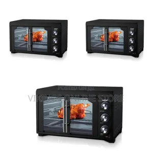 Sanford 45 Litres Double Glass Door Electric Oven Grill Toaster -Black