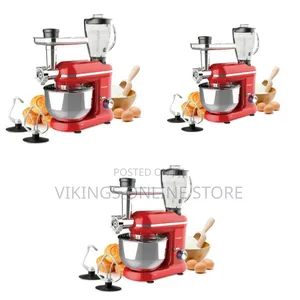 Sonifer 5.5l, 3in1 Stand Mixer,Meat Grinder,Blender Food Processor-Red