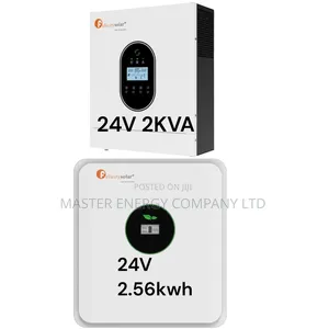 2kva 24v Hybrid and 2.56kwh Lithium Ion Battery Backup System JZHZH