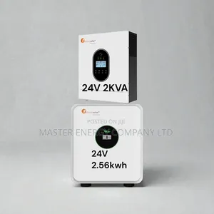 2kva 24v Hybrid and 2.56kwh Lithium Ion Battery Backup System JSGJH
