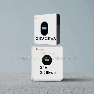 2kva 24v Hybrid and 2.56kwh Lithium Ion Battery Backup System NBSHG