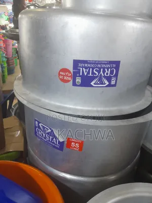2 Pices Crystal Sauce Pan 55 to 47 Litres
