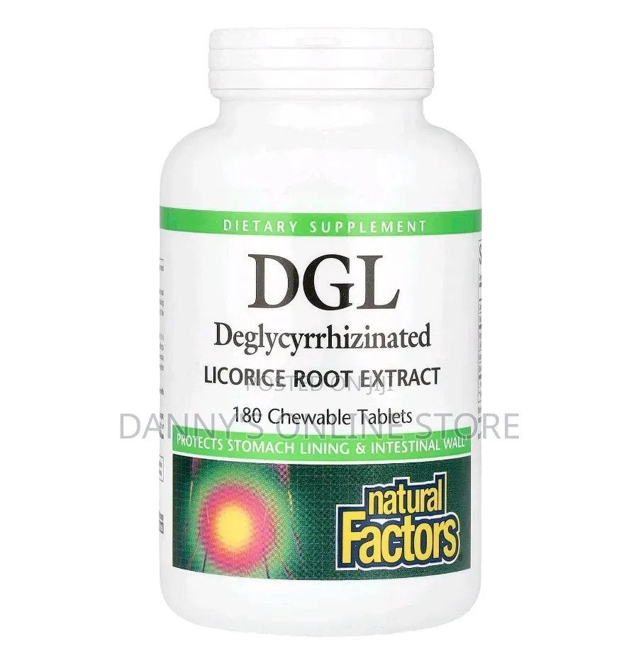 Dgl, Deglycyrrhizinated Licorice Root Extract, 180 Chewable Tablets