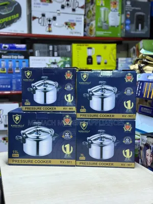 Kais Villa Pressure Cooker 
5litres, 7litres,
9litres,
11litres