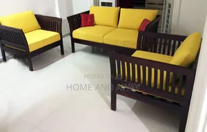 African Wooden 4 Seater Sofa Chairs Free Delivery