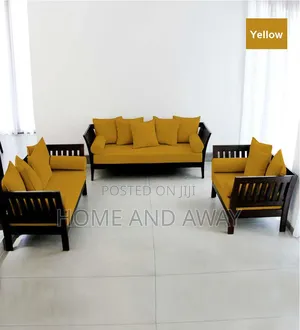 African Wooden 6 Seaters Sofa Chairs Free Delivery