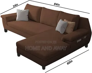 Brown 4 Seaters L Sofa Bed Sofas From 980,000/- With Free Delivery