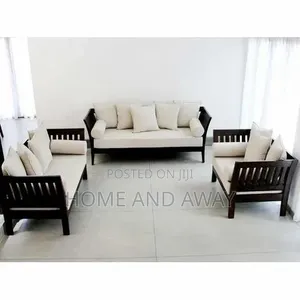 Black 6 Seaters Wooden Sofa Chairs in Any Colour