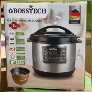 Bosstech 9ltrs Pressure Cooker With Steamer
.