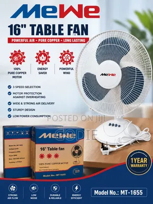 Mewe 16-Inch Table Fan