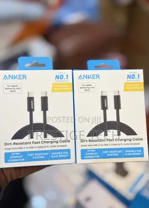 Anker Zolo 240w Usb C to C Cable 6ft, Braided Type C Charging Cable