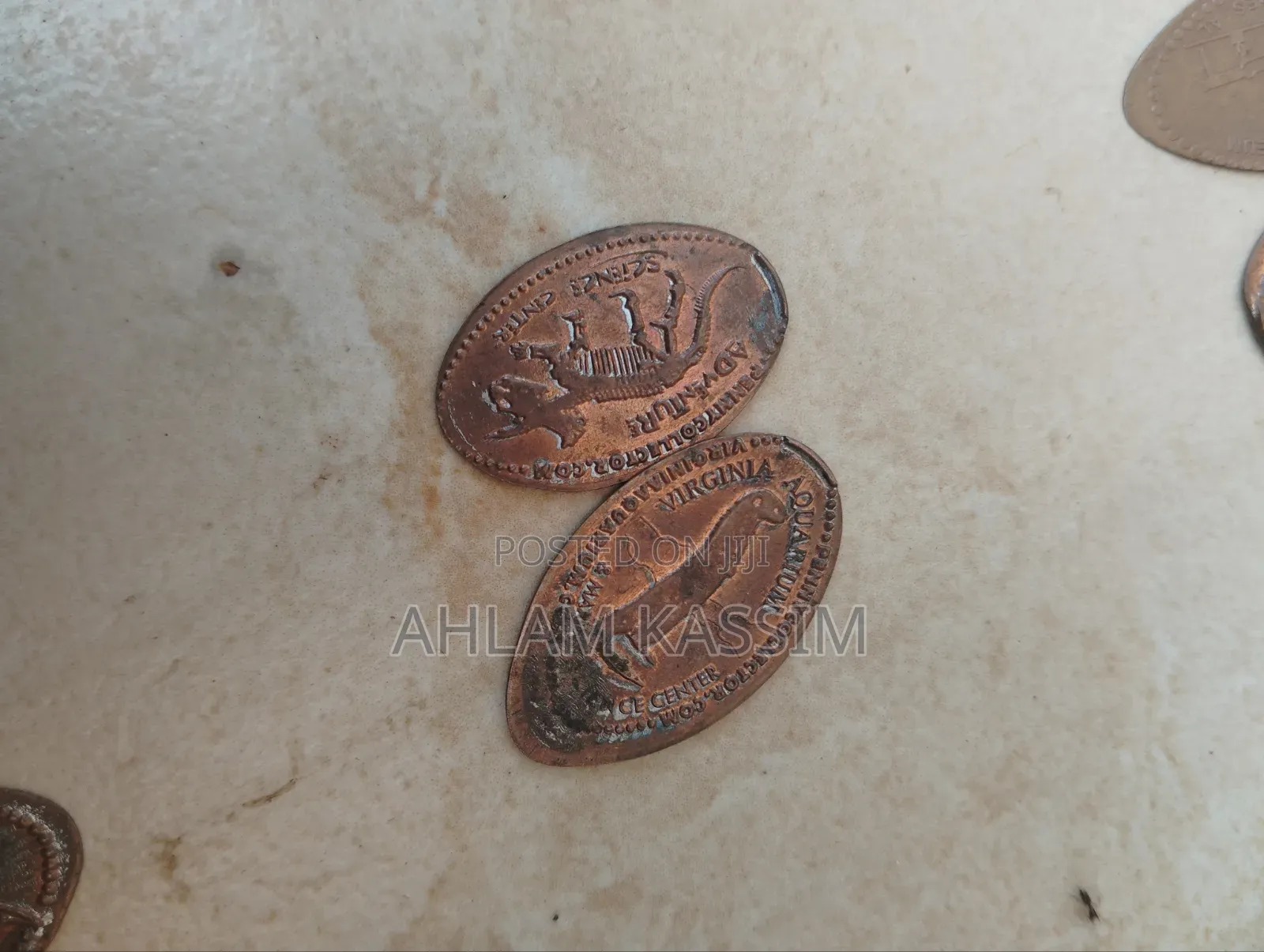 35 Assorted Pressed Elongated Copper Pennies