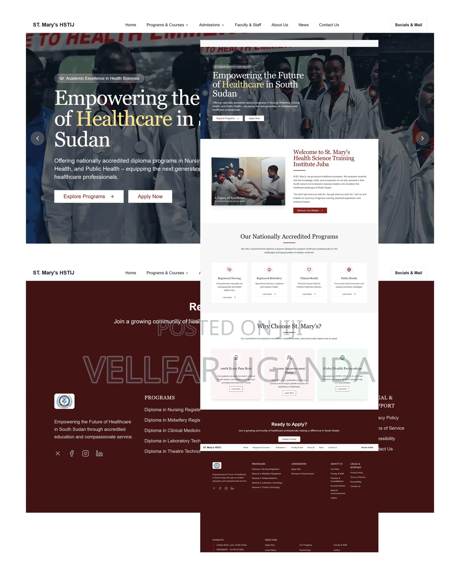 10 Page Web Design for Institutes, Schools, Universities With a CMS