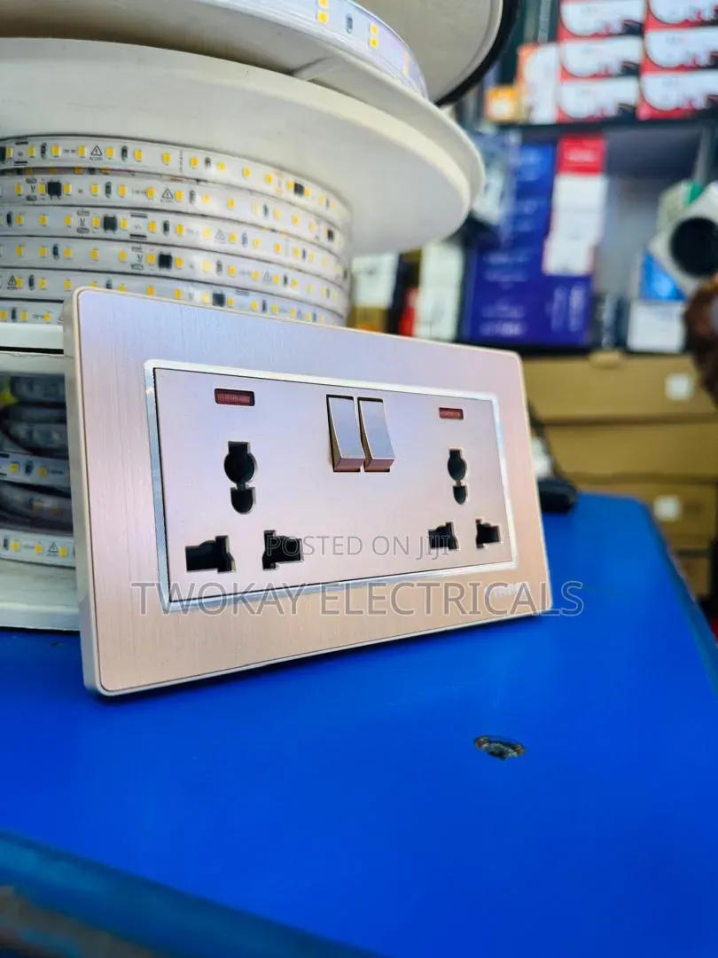 Gold Double Socket