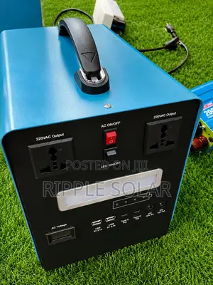 500w Portable Solar Generator Power Station Backup Inverter