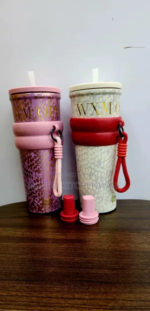 Insulated Vaccum Flask Tamblers With a Straw