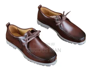 Men's Moc-Toe Lace-Up Shoe With Lug Sole All Sizes