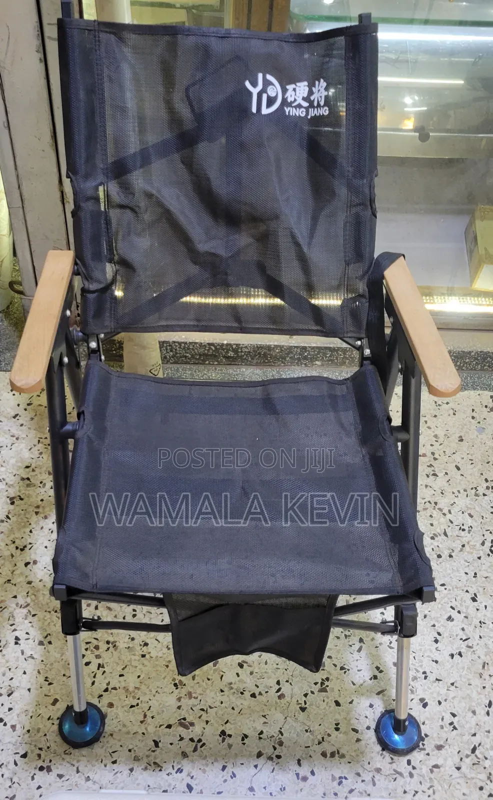 Black Folding Camping Chair