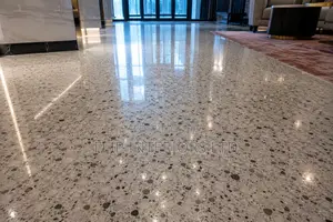 High-Gloss Terrazzo Flooring Finishes