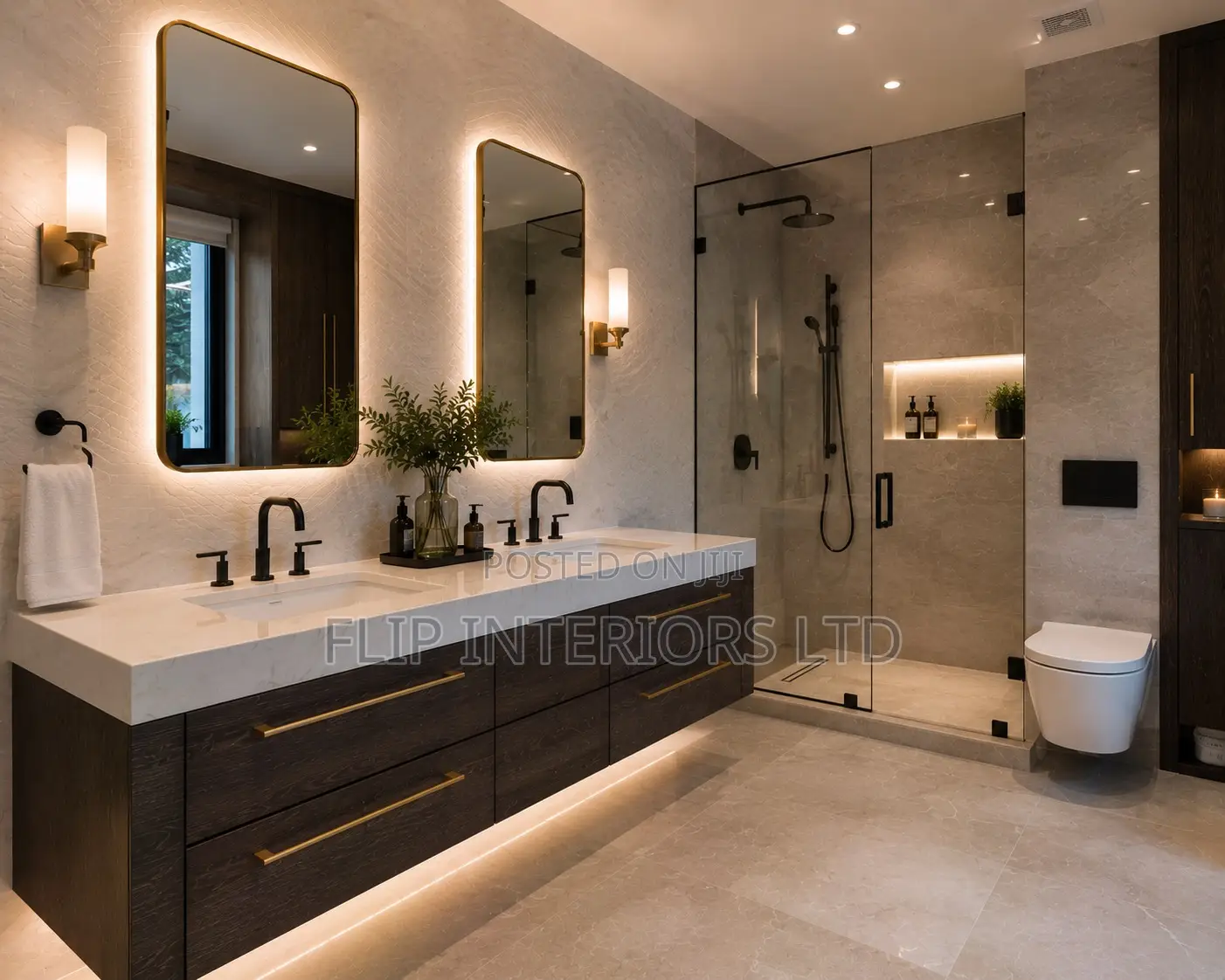 Modern Spa-Inspired Bathroom Interior