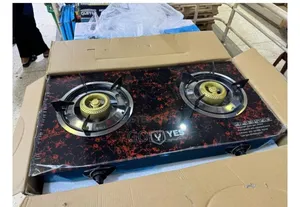 Yes Brand 2-Burner Gas Stove Featuring a Tempered Glass Top.