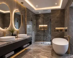 Ultra-Luxury Marble Bathroom Interior