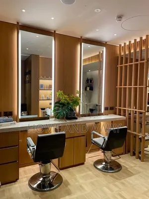 Salon Cabinets and Customization Set Up Interior Finishing