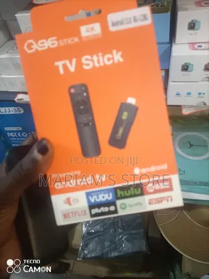 Smart Tv Stick With A Voice Remote Control And Android Tv Interface
