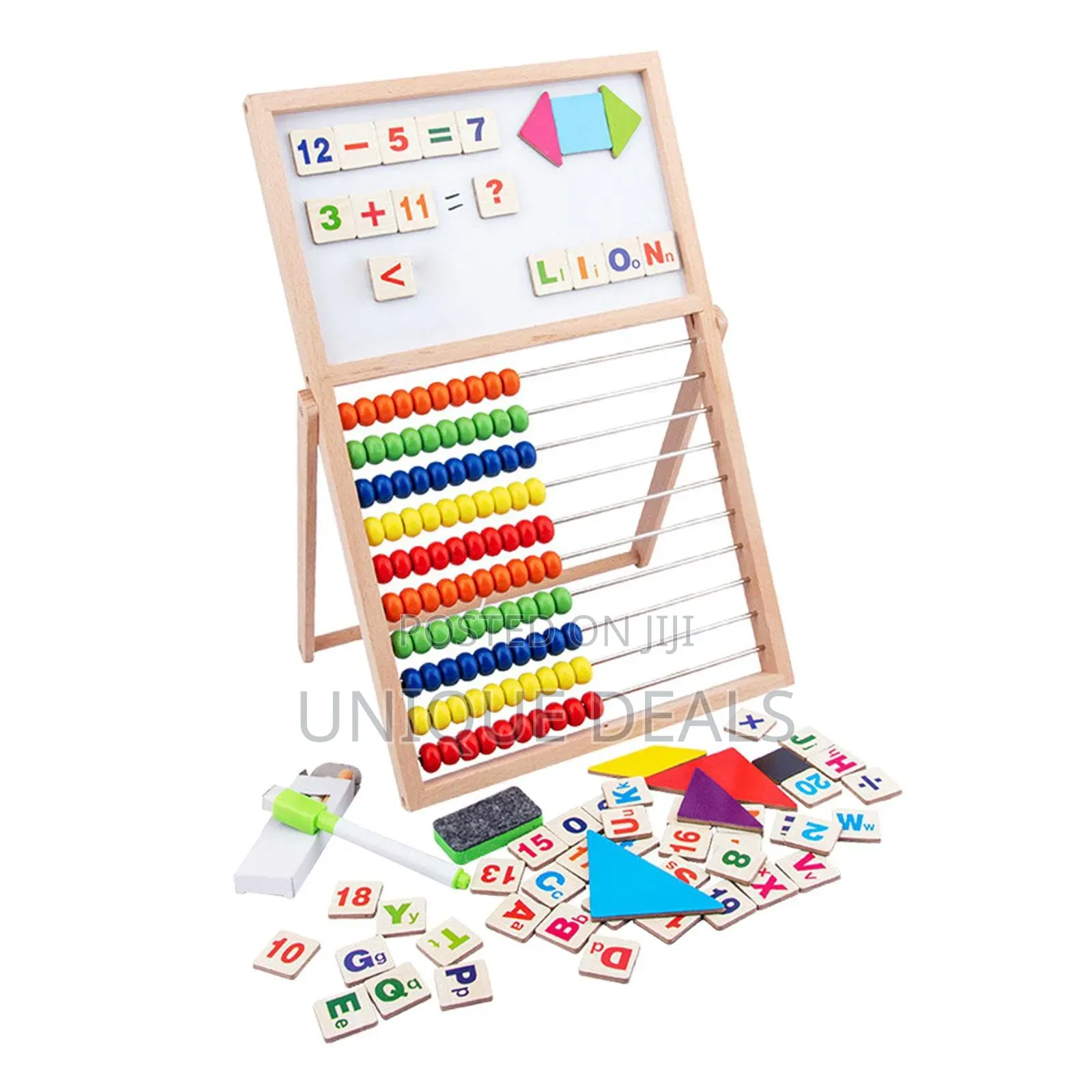 Wooden Double-Sided Abacus Drawing Board