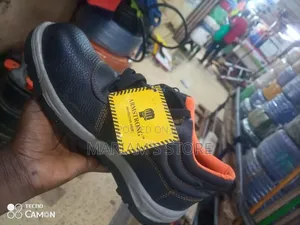 Black Armstrong Safety Boot With a Steel Toe]