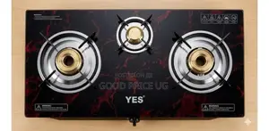 Yes Branded 3-Burner Gas Stove With a Tempered Glass Top