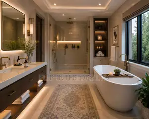 Luxury Spa Bathroom Interior Finishing