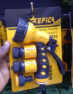 Epica Star 7-Pattern High-Pressure Garden Hose Spray Nozzle Set