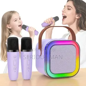 Portable Bluetooth Speaker With Wireless Microphone,