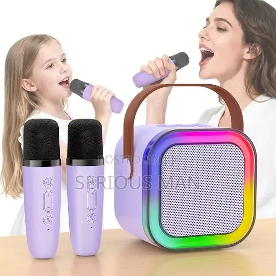 Portable Bluetooth Speaker With Wireless Microphone,