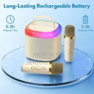 2 Wireless Microphone Bt Bluetooth Speaker
