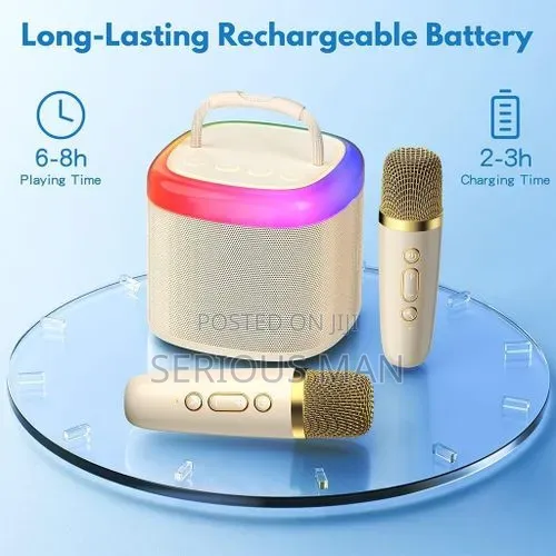 2 Wireless Microphone Bt Bluetooth Speaker