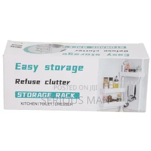 3-Tier Rotating White Corner Rack