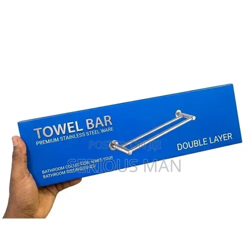 Stainless Steel Brushed Finish Double Towel