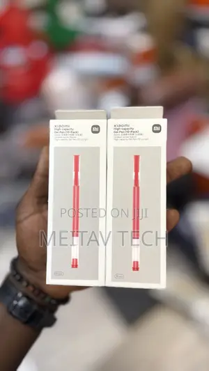 Xiaomi High-Capacity Gel Pen (10 Pc), 0.5mm Ball Point, Red Ink, Red