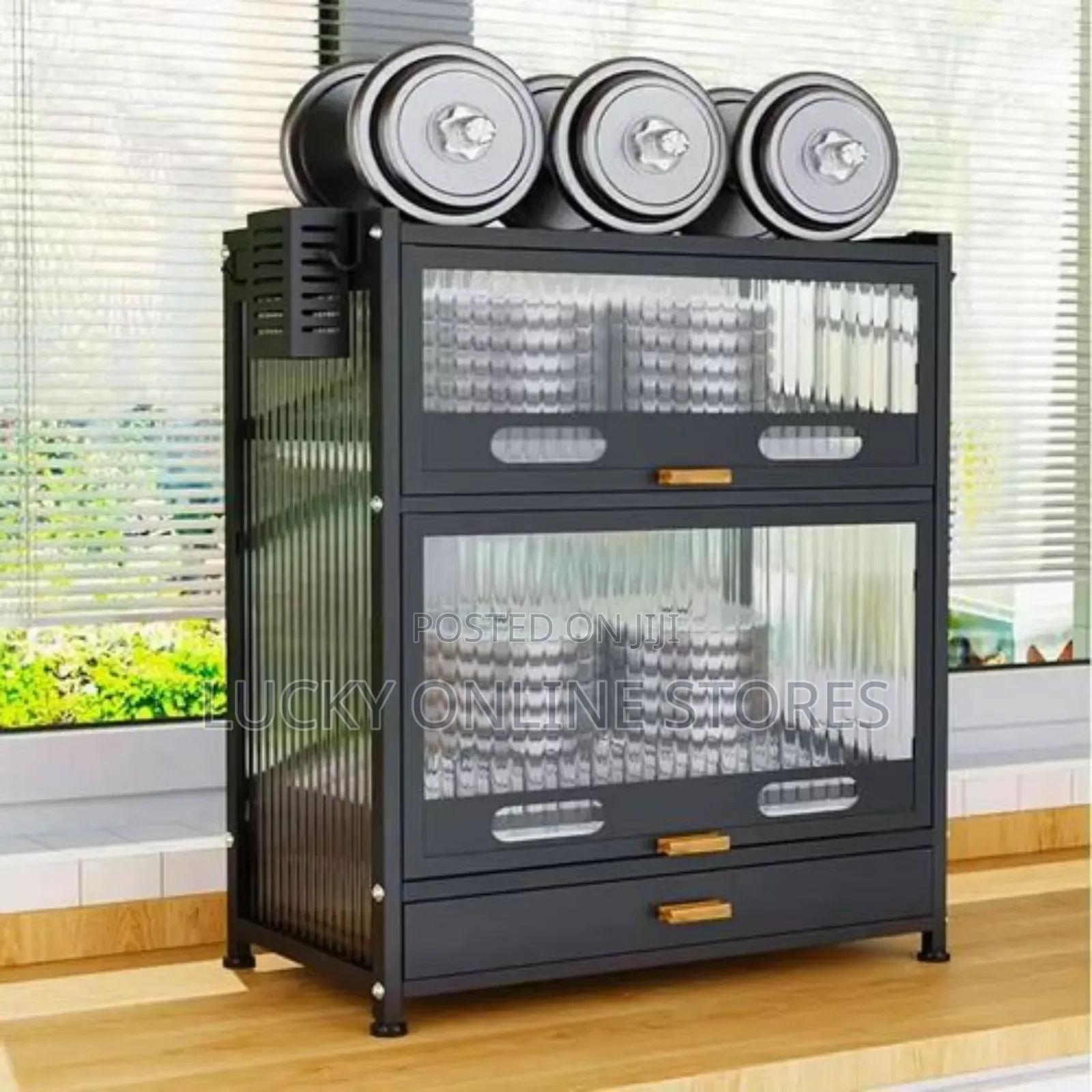 Kitchen Countertop Dish Storage Cabinet