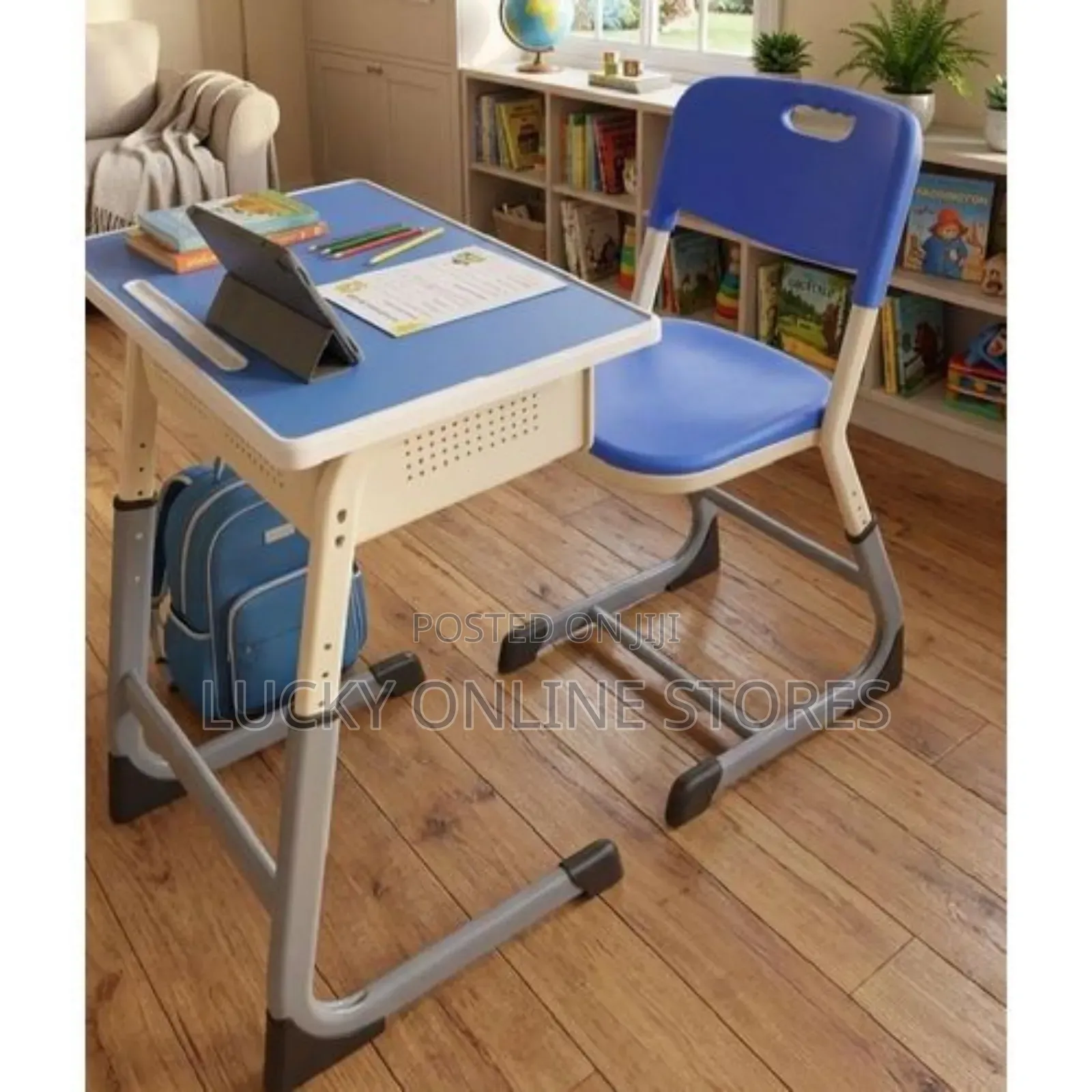 Adjustable Height Children's Desk Chair Set