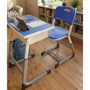 Adjustable Height Children's Desk Chair Set