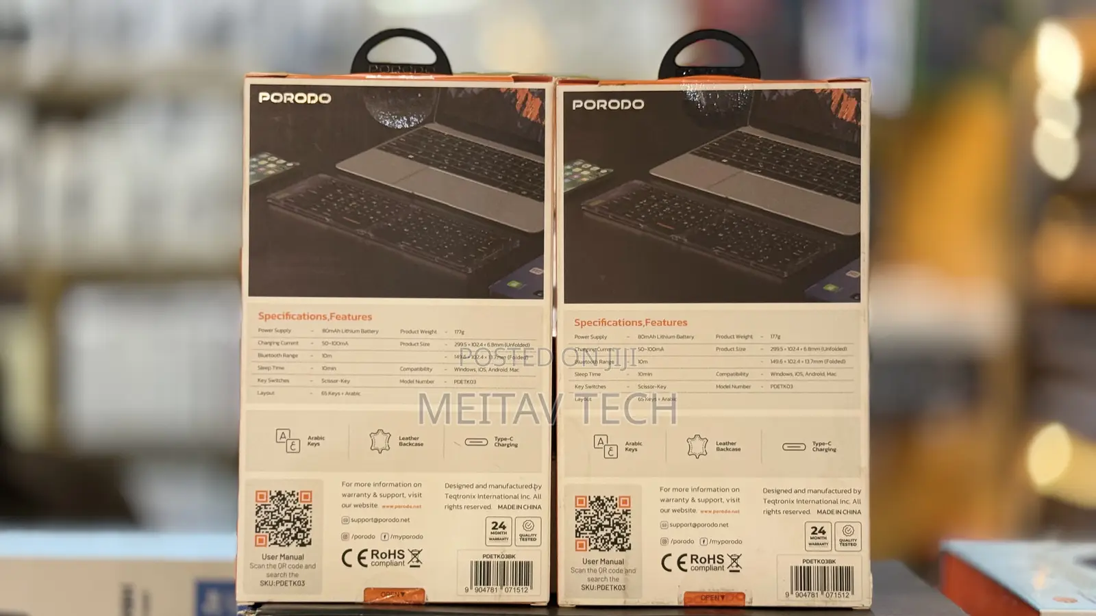 Porodo Crystal Shell Wireless Keyboard