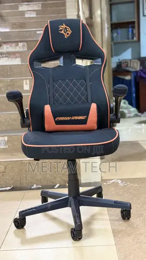 Porodo Gaming Chair With Fabric Covered Cushion